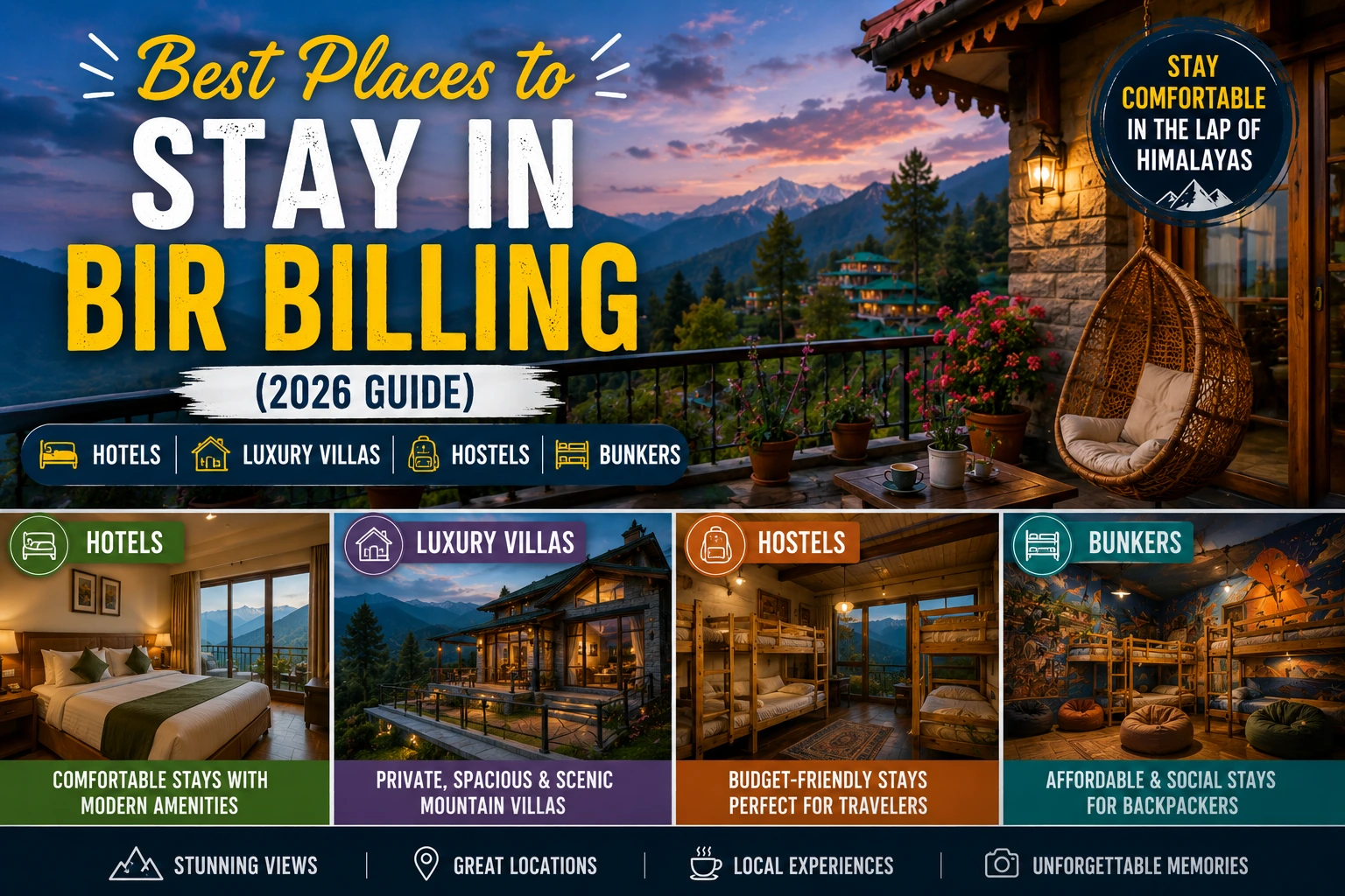 Best Places to Stay in Bir Billing