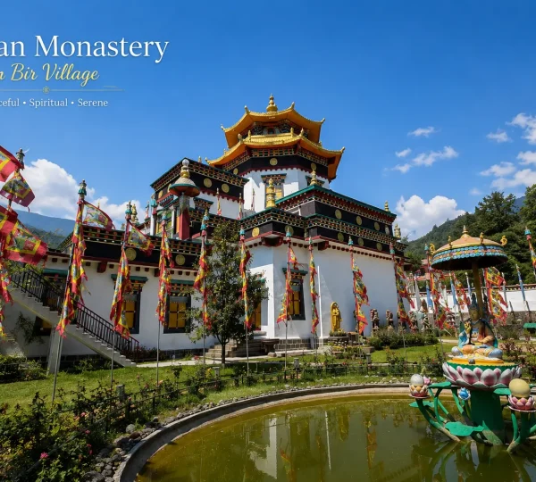 Tibetan monastery in Bir Billing Himachal Pradesh near Chowgan colony